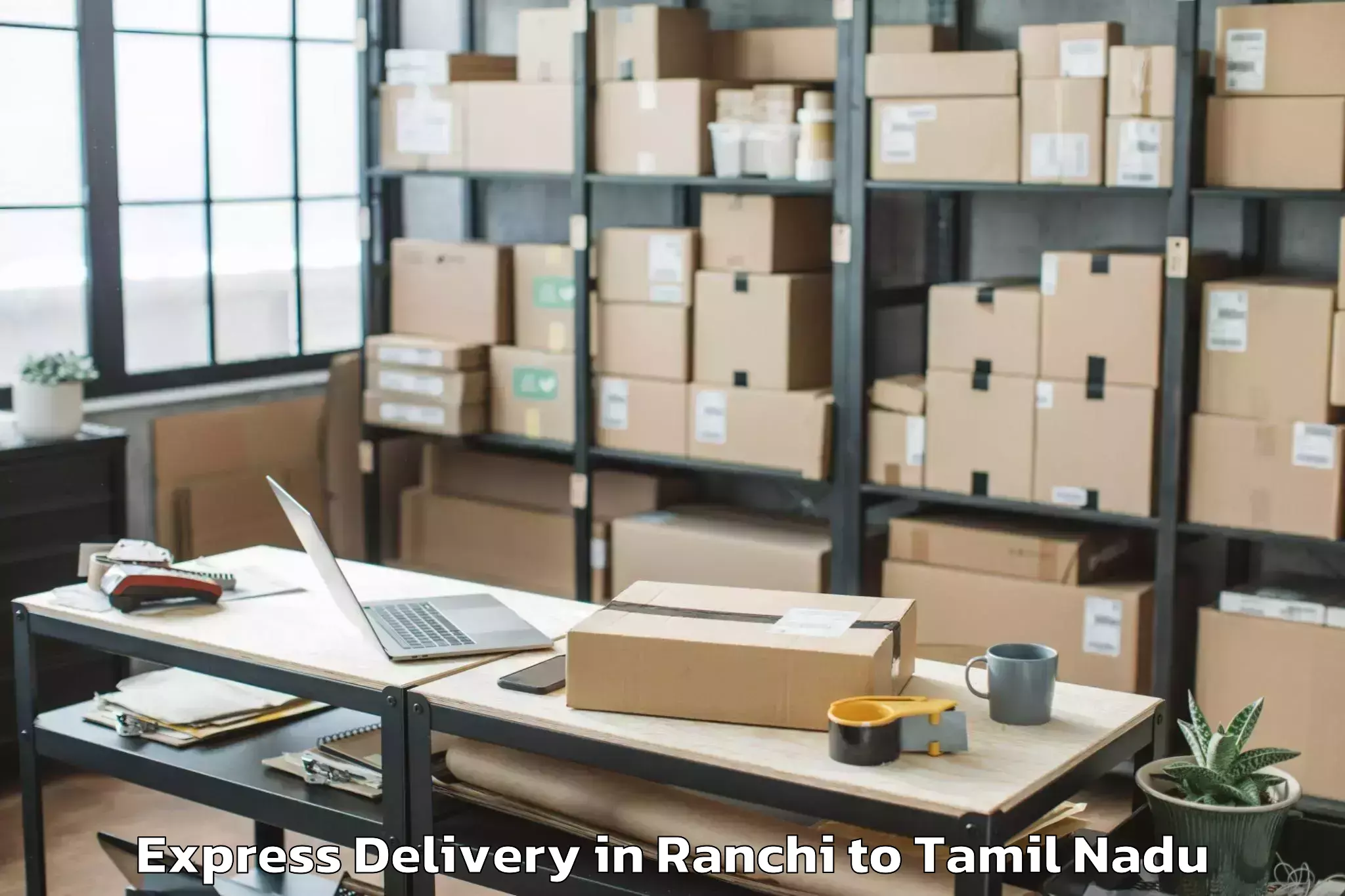 Quality Ranchi to Vels University Chennai Express Delivery